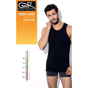 Pánské oblečení Pánský nátělník Gatta 42114 Tank Top Keep Hot Men černá L