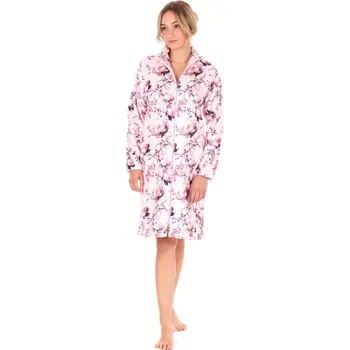 Dámský župan Dámský župan Toya se zipem pink - Vestis XL