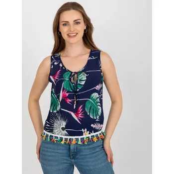 Dámská košile Halenka AT BZ 2401C.19 tmavě modrá M/L