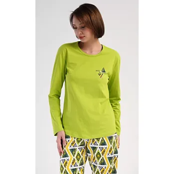 Pánská móda Dámské pyžamo dlouhé Zuzana světle zelená S