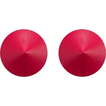 Krásná lepítka na bradavky Sublimie červené - Obsessive ONE SIZE