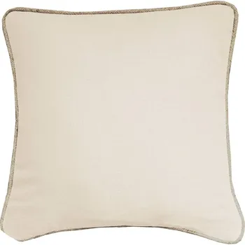 Polštář Blancheporte Jednobarevný polštářek s jutovým lemem přírodní