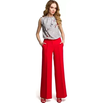 Dámské kalhoty M378 Široké kalhoty - červené EU XXL