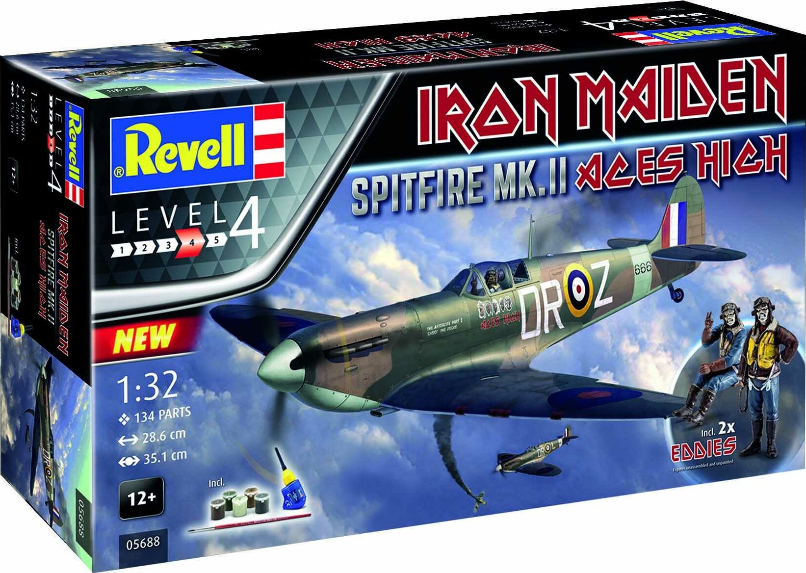 Revell Gift-Set letadlo 05688 - Spitfire Mk.II "Aces High" Iron Maiden (1:32) - expresní doprava