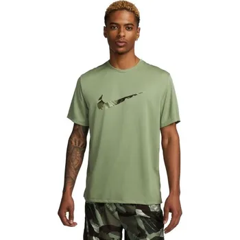 Pánská móda Pánské běžecké tričko Nike DRI-FIT MILER 2XL Khaki