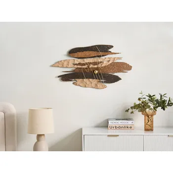 Nástěnná dekorace vícebarevná železná závěsná vertikální a horizontální kovová nástěnná dekorace glam Beliani