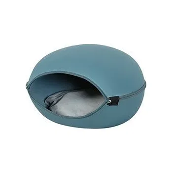 Pelíšek pro kočku Pelech se stříškou LOUNA pro kočky modrá Zolux