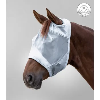 Koňská maska proti hmyzu Maska proti hmyzu Premium bez ochrany uší Waldhausen, UV Barva: stříbrná, Velikost: WB
