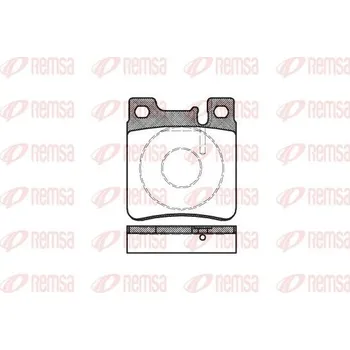 Brzdová destička Sada brzdových destiček, kotoučová brzda REMSA 0407.00