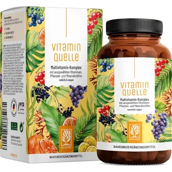 Speciální výživa Naturtreu Vitamínový Zdroj – Komplex multivitamínů, minerálů a rostlinných extraktů, 90 kapslí>