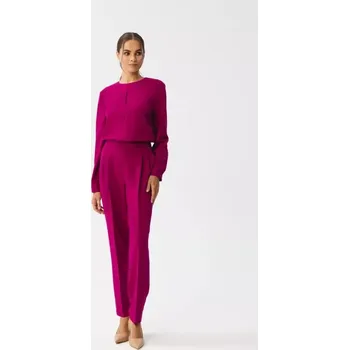 Dámský overall S355 Kombinéza s děleným výstřihem - švestka EU XXL