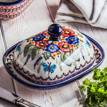 Máslenka BOLESŁAWIEC GU-1394 DEK. 149 ART. - keramická máselnice