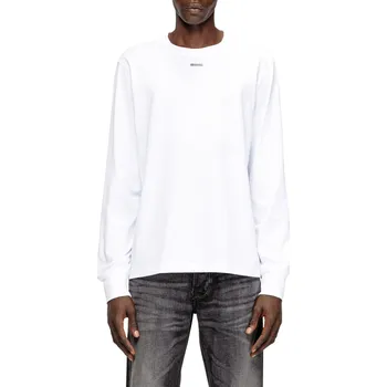 Pánské tričko TRIČKO DIESEL T-ADJUST-LS-V1 T-SHIRT BRIGHT WHITE