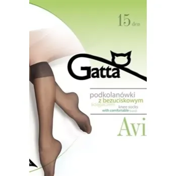 Pánská móda Hladké dámské podkolenky AVI - 20 DEN zlatý UNI