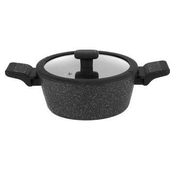 Hrnec Hliníkový hrnec s pokličkou STARKE PRO CERES MARBLE 1,6 l