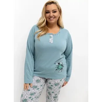 Pánské pyžamo Pyžamo DU PI FP 506.56 tmavě mátové XL