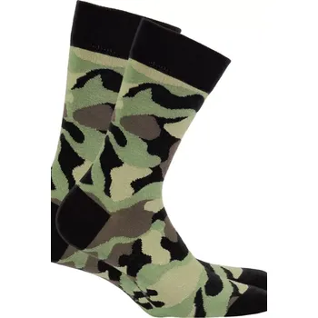 Pánské ponožky Vzorované pánské ponožky PERFECT MAN-CASUAL BLACK G95 39-41