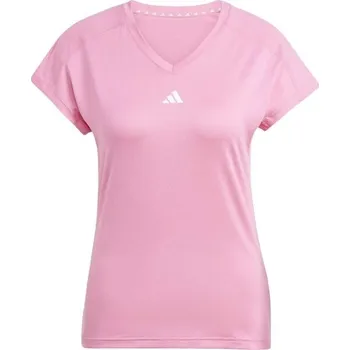 Dámské oblečení Dámské tréninkové tričko adidas TRAIN ESSENTIALS TEE M Růžová, Bílá