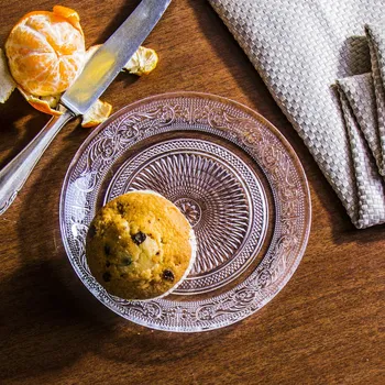 Talíř Skleněný dezertní talíř PIATTO 18 cm