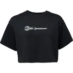 Dámské tričko Nike SPORTSWEAR CLUB SS CROP TEE CC W S Černá, Bílá