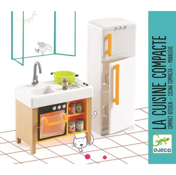 Doplněk pro panenku Djeco Dřevěný Nábytek - Kuchyňka (Dj07833)