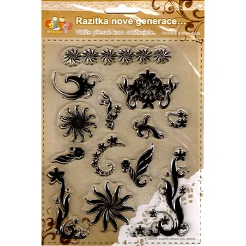 Dětské razítko Razítka gelová - květinové ornamenty