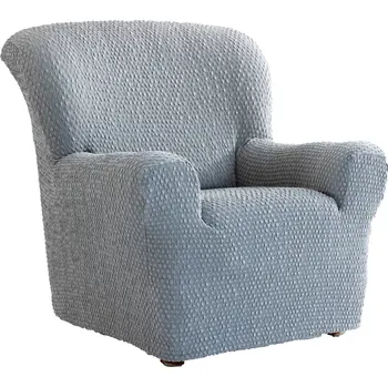 Napínací potah Blancheporte Žabičkovaný bipružný potah na pohovku a křeslo s opěrkami šedá křeslo