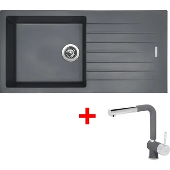 Granitový dřez Sinks PERFECTO 1000 Titanium + Mix 3 P GR