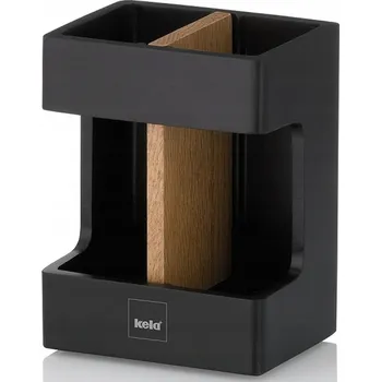 Držák na kartáček Kelímek na kartáčky Kela Cube 11,5x8,5 cm černý