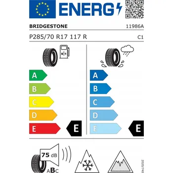 Osobní pneu Zimní pneumatika Bridgestone Blizzak DM-V2 285/70 R17 117 R přilnavost na ledu, přilnavost na sněhu (3PMSF)