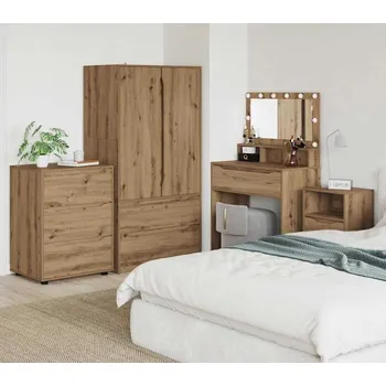 Příborník do zásuvky vidaXL Úložná skříňka Artisanový dub 60 x 48 x 81 cm kompozitní dřevo [888866]