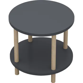 Konferenční stolek Odkládací stolek 49x42 cm šedý