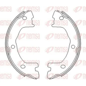 Brzdová čelist Brzdová čelist, parkovací brzda REMSA 4524.00