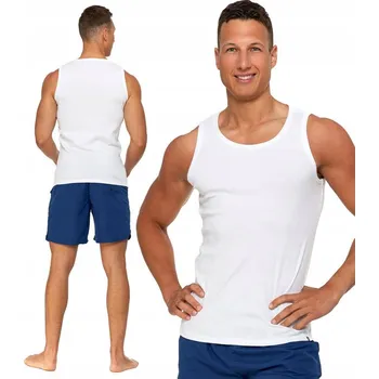 Pánské tílko Moraj BMP650-002 kulatý bezrukávové tílko bílé velikosti XXL