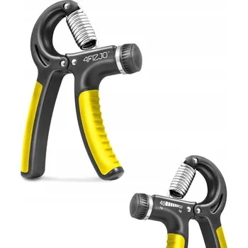 4FIZJO Nastavitelný posilovač stisku ruky Černo-Žlutý