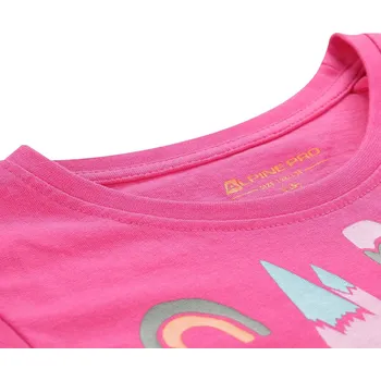 Dětské triko Alpine Pro MATTERO 3 - tmavě růžová / 104/110