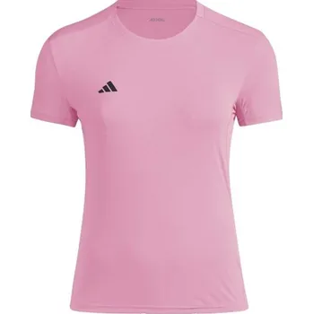 Dámské oblečení Dámské běžecké triko adidas ADIZERO ESSENTIALS TEE XL Růžová, Bílá