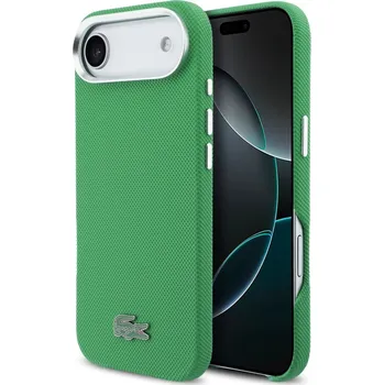 Náhradní kryt pro mobilní telefon Lacoste Iconic Petit Pique Metal Logo MagSafe zadní kryt pro iPhone Air Green