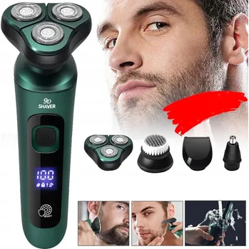 Holicí strojek HOLICÍ STROJEK PÁNSKÝ ZASTŘIHOVAČ VOUSŮ HLAVY NOS UŠI WET&DRY USB 3V1