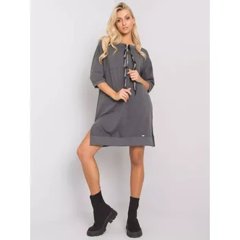 Dámské šaty Šaty RV SK 6273.47P tmavě šedá S/M