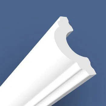 Obraz Stěnová lišta home&me HDPS 3,80 cm bílá do interiéru