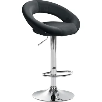 Barová židle LRCZ Sametová barová židle Olinda Barva: Zelená, Barva rámu: bílá