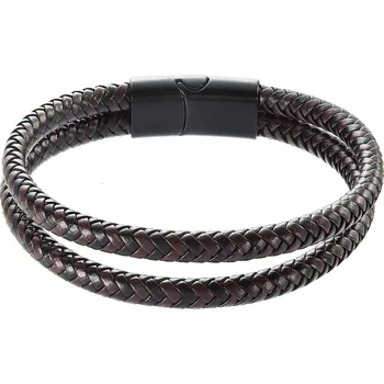 Náramek EVOLUTION GROUP CZ Náramek pánský s koženkovými pásky a sponou - 43035.3