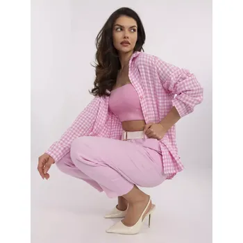 Dámské kalhoty Kalhoty DHJ SP 8830.77 světle růžové jedna velikost