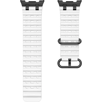 Řemínek na hodinky Silikonový řemínek Performance bílý pro Samsung Galaxy Watch 8