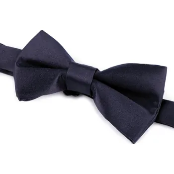 Motýlek Dětský saténový motýlek, velké, 8 modrá pařížská