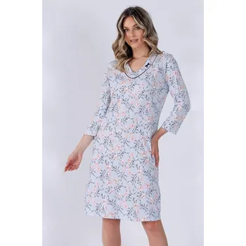 Dámská noční košile Košile Leveza Felip 1512 7/8 M-2XL modrý inkoust M