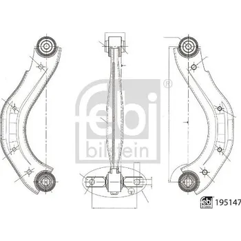 Zavěšení kol Řídicí páka, zavěšení kol FEBI BILSTEIN 195147