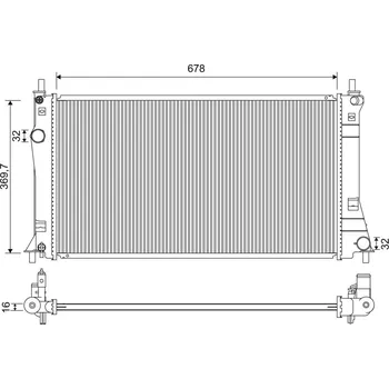 Chladič motoru Chladič, chlazení motoru VALEO 701263