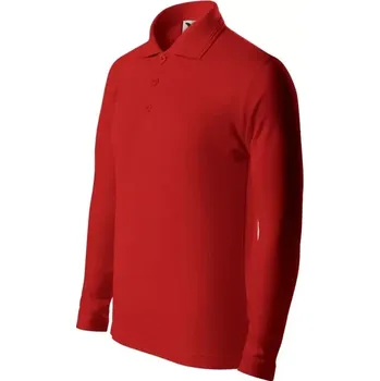 Dívčí oblečení Malfini Pique Polo LS Jr MLI-24107 červená polokošile 158 cm/12 let